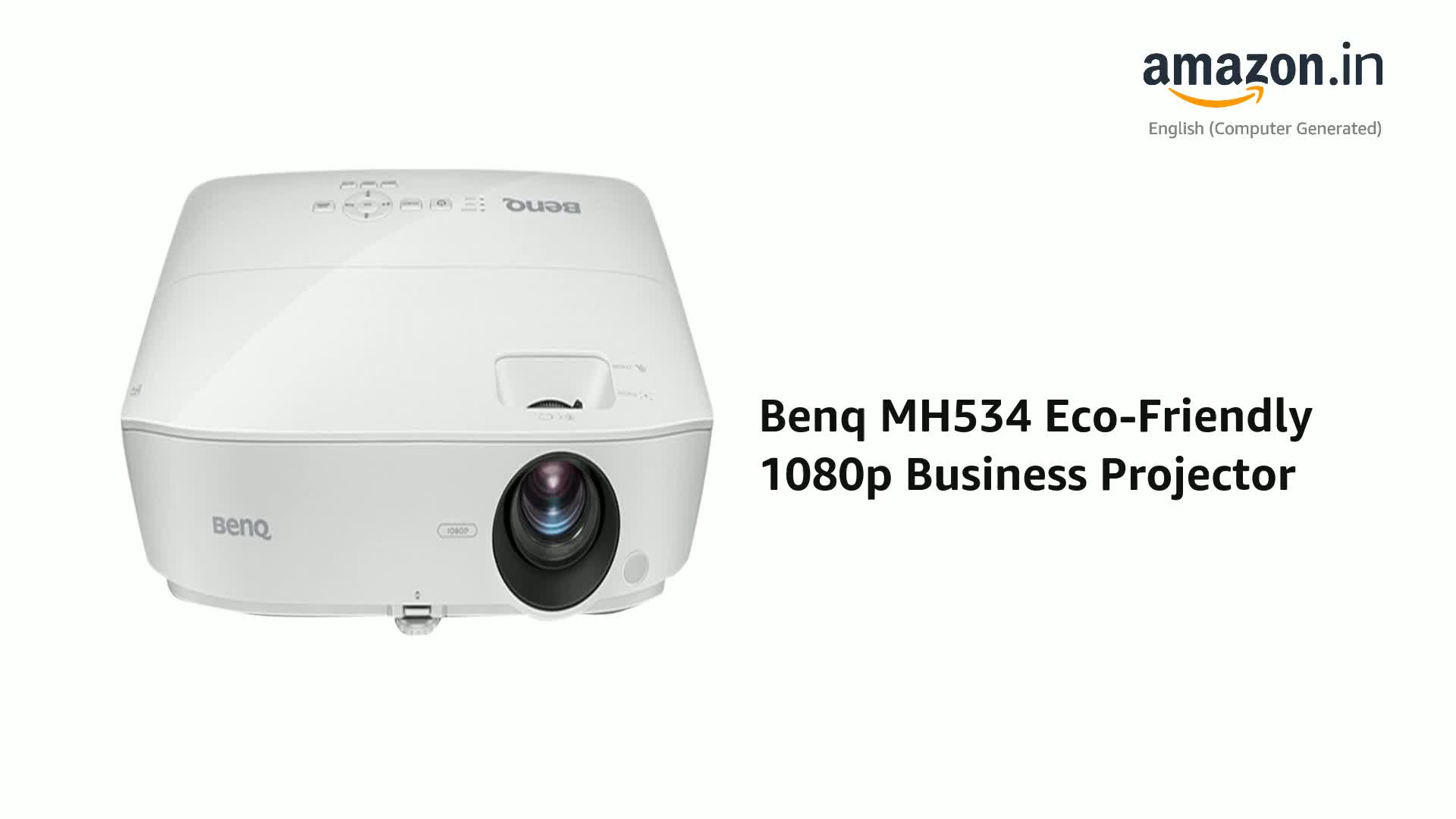BenQ MH534 プロジェクター　ホワイト BenQ、輝度3300ルーメンで明るい環境でも使いやすいビジネス